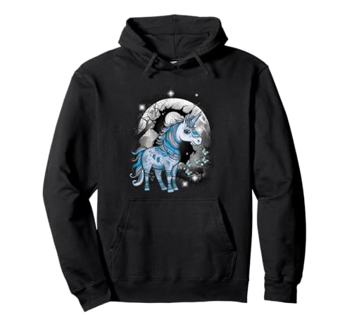mystisch Wald Natur Einhorn Pferd Frau Mädchen Kind Teenie Pullover Hoodie mystisch Wald Natur Einhorn Pferd Frau Mädchen Kind Teenie Pullover Hoodie von Niedliche Tiere für Kinder
