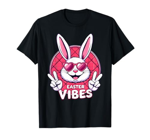 Groovy Easter Vibes Outfit Lustiges Osterhasen Ostern Damen T-Shirt Groovy Easter Vibes Outfit Lustiges Osterhasen Ostern Damen T-Shirt von Niedliches Hasen Spruch Kostüm Ostereier Mädchen