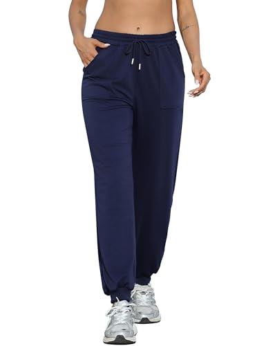 Nieery Jogginghose Damen Lang High Waist Sporthose Trainingshose Sweathose Frauen Freizeithosen mit Elastischem Bund und Tasche von Nieery