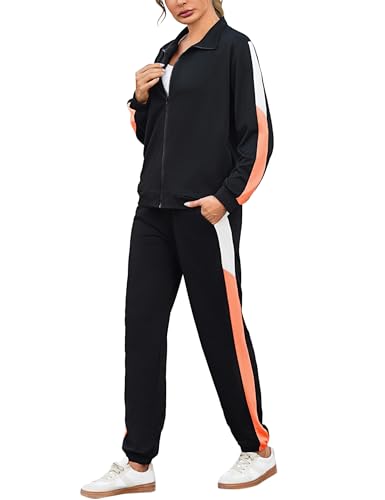 Nieery Trainingsanzug Damen Sportanzug lang Trainingsanzug Sportjacke Stehkragen Reißverschluss Jogginghose Mädchen Freizeitanzug Jacke Jogginghose Damen Nieery Trainingsanzug Damen Sportanzug lang Trainingsanzug Sportjacke Stehkragen Reißverschluss Jogginghose Mädchen Freizeitanzug Jacke Jogginghose Damen von Nieery