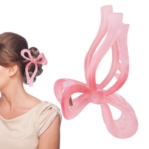 Hair Bow Claw Clip, Pink Claw Clips, Bow Hair Claw Clip, Haarklammer Mit Schleife Für Frauen, Hair Barrettes Bow Clips Haarklammern Mit Schleife, Haarspangen von Niesel