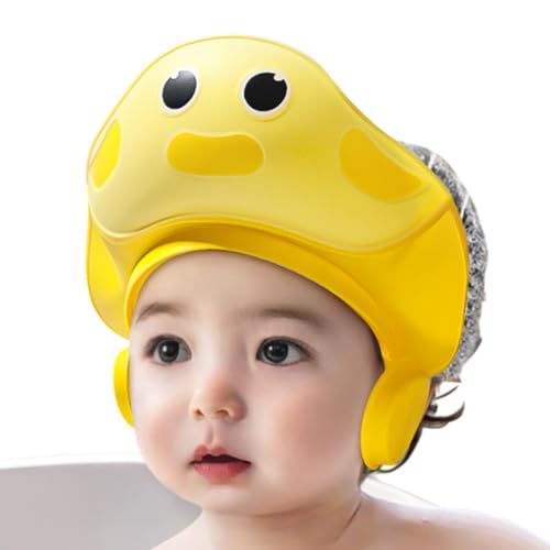 Niesel Babypartyhaube, Babybadhut | Cartoon Verstellbarer Duschhut Visier,Eye & Protection Bad Visier, Haarwaschen Badehut für Kinder Kinder, Baby Accessoires von Niesel