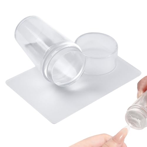 Niesel French Tip Nail Stamper, Silikon French Tip Nail Stamp Printing Tool Kit, Maniküre Fingernagel Druck Kunst Zubehör für Home Salon Indoor Outdoor von Niesel