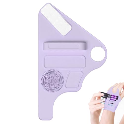 Niesel Make-up-Handpalette | Hand-Silikon-Palette Foundation Mischen Handgelenkschlaufe – Hand Handgelenk Make-up Schönheit Werkzeuge Zubehör für Frauen Mädchen von Niesel