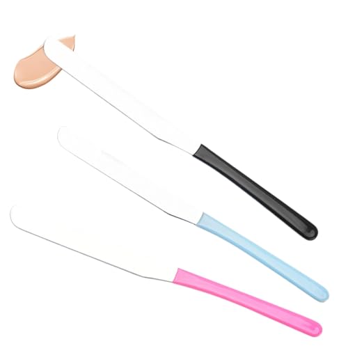 Niesel -Make -up Spatel, Make -up Spatel - Gesichtscreme,Set von 3 Foundation Mischen Sie rührende Werkzeuge für Frauen, professionelle Gesichtslotion -Schaber von Niesel