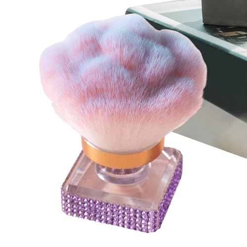 Niesel Setting Powder Brush - Nail Dust Powder Remover Brush | Multi-Functional Make up Manicure Tool for Fingernagel Cleaning Contouring Highlighting von Niesel