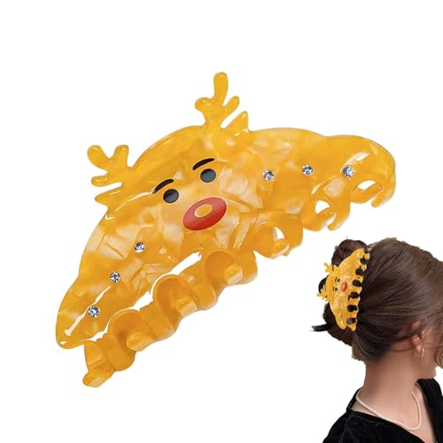 Weihnachtskrallenklammer, Krallenklammer Krallenklammer Für Dickes Haar, Haarklammer, Wunderschöne Dicke Haarspange Mit Strasssteinen, Weihnachts-Haarklammer Zum Stylen - Modische Damen-Haarschmuck von Niesel