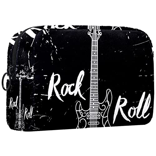 Kosmetiktasche für Frauen,kleine Make-up-Tasche für Geldbörse,E-Gitarren-Rock,Reisekosmetiktasche,Make-up-Tasche von NigelMu