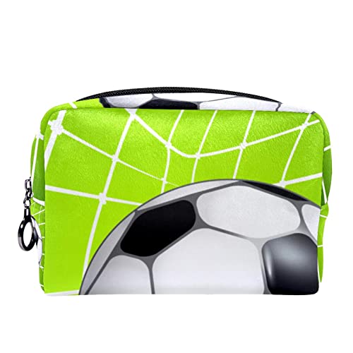 Kosmetiktasche für Frauen,kleine Make-up-Tasche für Geldbörse,Fußball,Reisekosmetiktasche,Make-up-Tasche von NigelMu