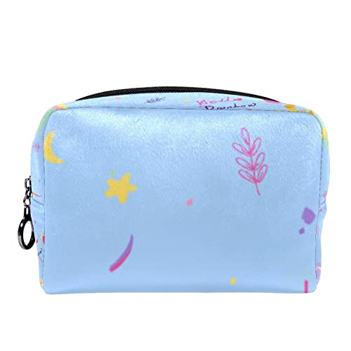 Kosmetiktasche für Frauen,kleine Make-up-Tasche für Geldbörse,Mädchen Regenbogengiraffe,Reisekosmetiktasche,Make-up-Tasche von NigelMu