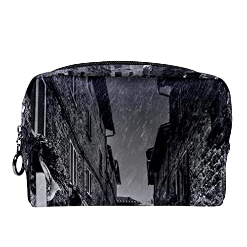 Kosmetiktasche für Frauen,kleine Make-up-Tasche für Geldbörse,Regenschirm Altbau,Reisekosmetiktasche,Make-up-Tasche von NigelMu