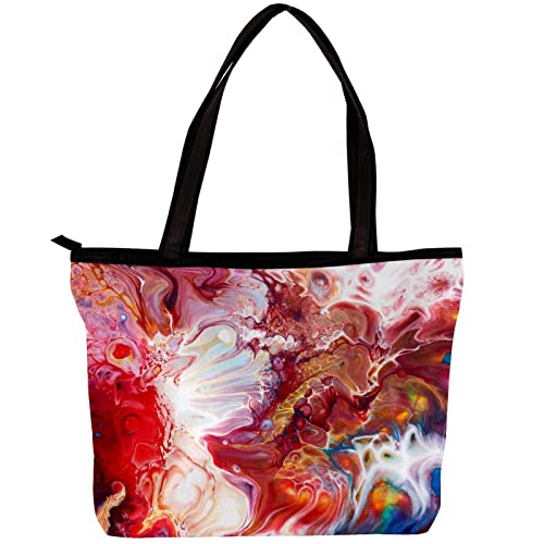 NigelMu Einkaufstasche,Umhängetasche Große Geldbörsen und Handtaschen für Frauen,Marmor der abstrakten Kunst,Einkaufstüten von NigelMu