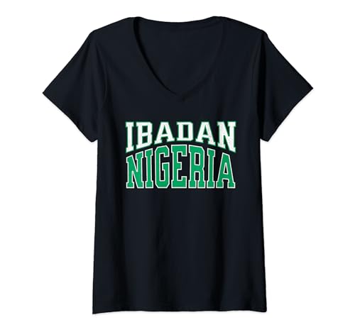 Damen Nigeria Lucky to be Nigerian Super Adler Stolz Lagos Kano T-Shirt mit V-Ausschnitt Damen Nigeria Lucky to be Nigerian Super Adler Stolz Lagos Kano T-Shirt mit V-Ausschnitt von Nigeria Pride Nigerian Lagos Kano