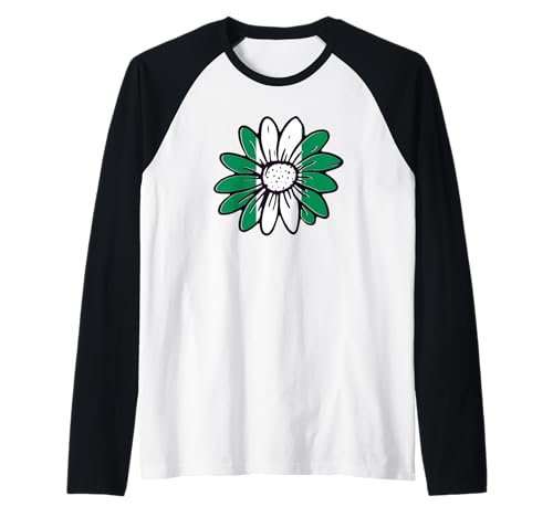 Patriotische Nigeria-Gänseblümchen-Blume, nigerianische Flagge, Kinder, Mädchen Raglan Patriotische Nigeria-Gänseblümchen-Blume, nigerianische Flagge, Kinder, Mädchen Raglan von Nigerian Nigeria Flag Designs