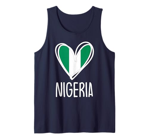 Patriotische nigerianische Flagge für Kinder Tank Top von Nigerian Nigeria Flag Designs