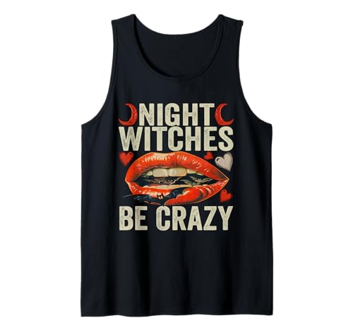 Night Witches Be Crazy Hexe Halloween-Kostüm für Damen Tank Top von Night Witches Be Crazy Cute Witch Mother Halloween