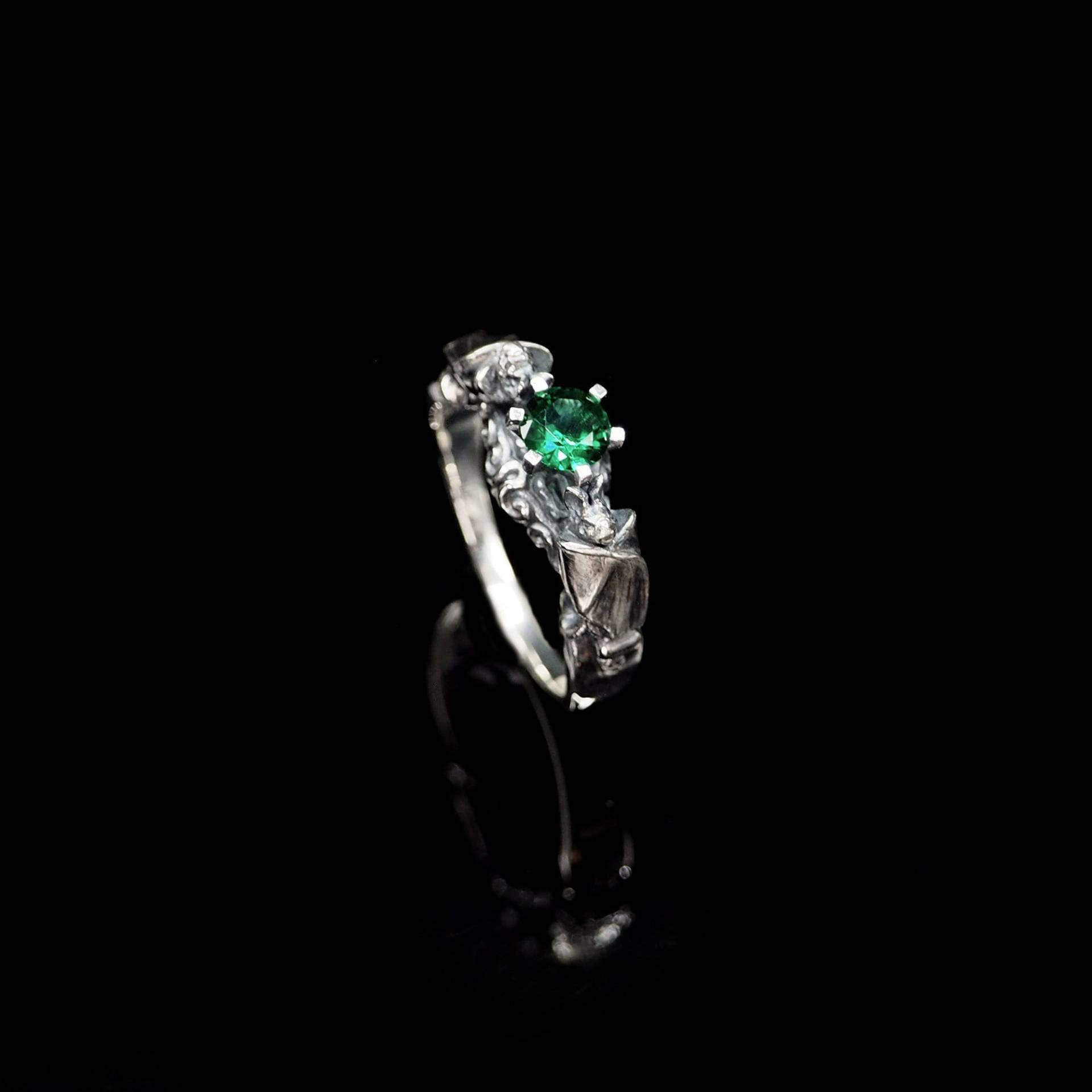 Gothic Fledermaus Ring Sterling Silber Schmuck Damen Edelstein von NightMelody