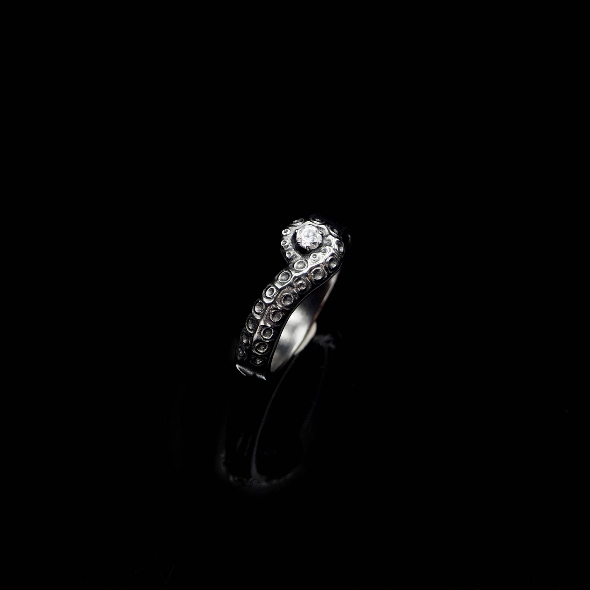 Oktopus Sterling Silber Ring Schmuck Herren Damen Cthulhu Teufelsfisch von NightMelody