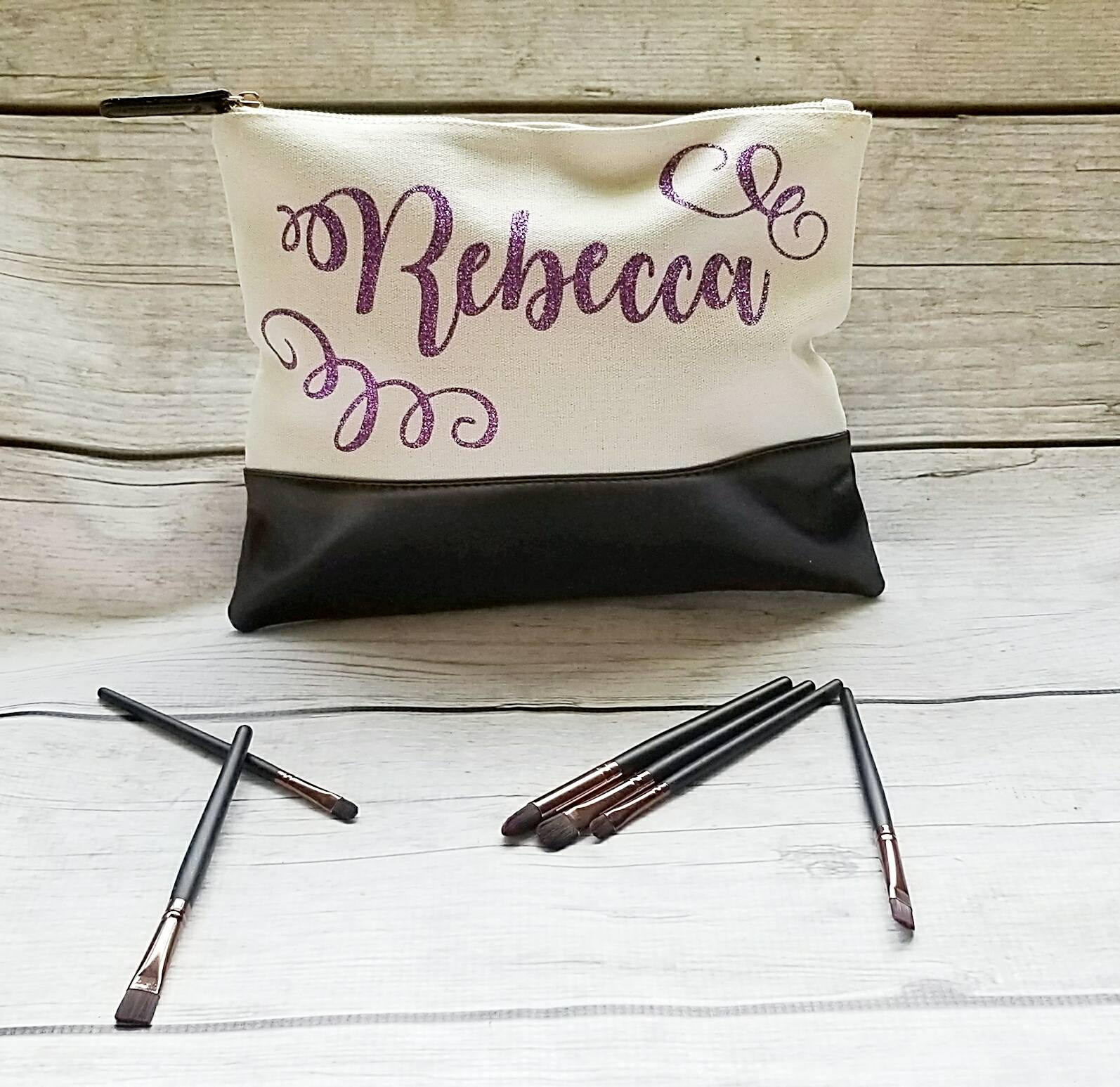 Makeup Tasche, Große Schminktasche, Liebhaber Geschenk, Personalisierte Makeup Tasche, Große Schminktasche, Liebhaber Geschenk, Personalisierte von NightOwlsDesignsCo