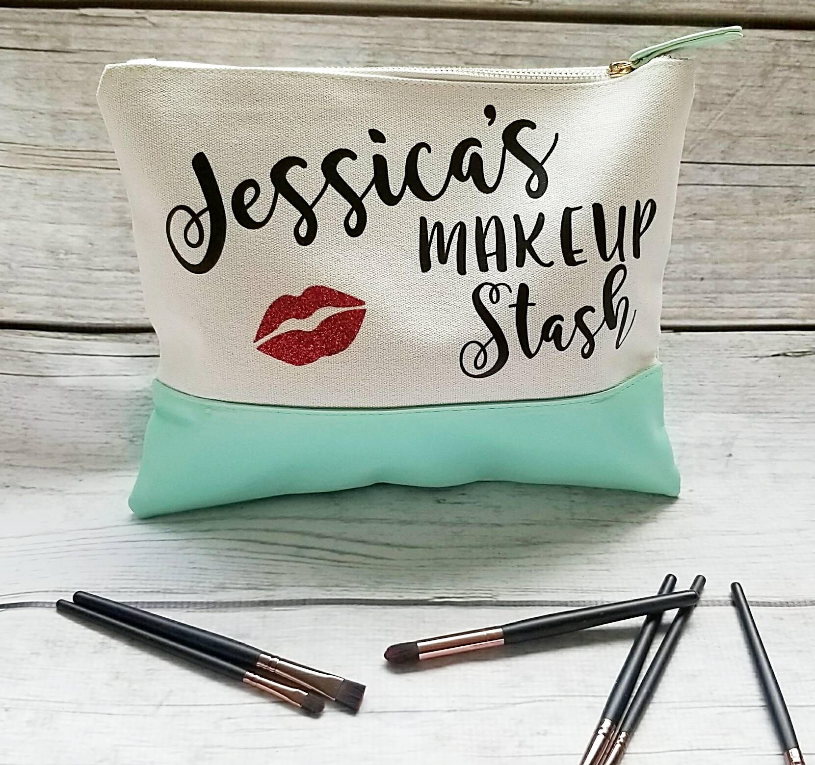 Makeup Tasche, Hello Gorgeous, Große Schminktasche, Liebhaber Geschenk, Personalisierte Makeup Tasche, Hello Gorgeous, Große Schminktasche, Liebhaber Geschenk, Personalisierte von NightOwlsDesignsCo