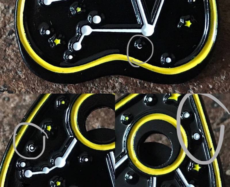 sternzeichen Pin, Ouija Soft Enamel Libra Celestial Emaille Halloween, Kleine Mängel von NightSkyCraft