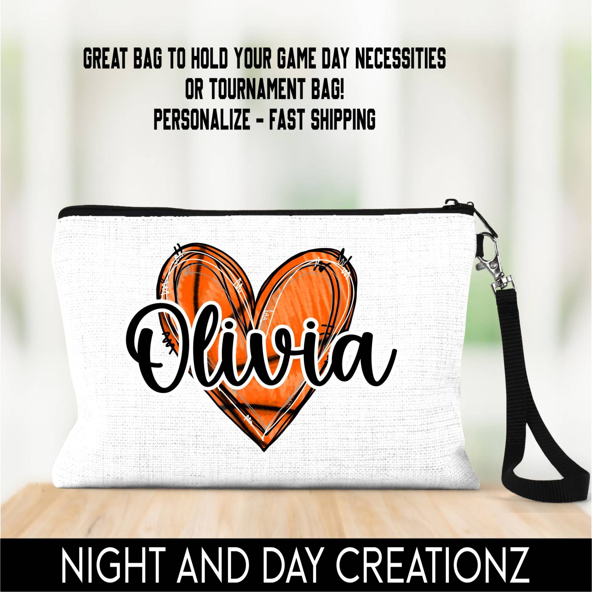 Basketball-Tasche, Personalisierte Basketball-Team Geschenk, Armband, Sportgeschenk, Sportzubehör, Mädchen Basketball Basketball-Tasche, Personalisierte Basketball-Team Geschenk, Armband, Sportgeschenk, Sportzubehör, Mädchen Basketball von NightandDayCreationz