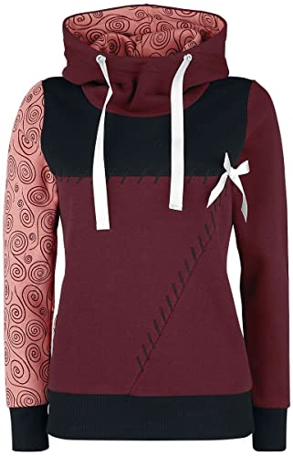 The Nightmare Before Christmas Sally Frauen Kapuzenpullover schwarz/rot/rosa XL von The Nightmare Before Christmas