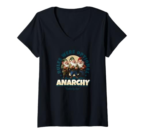 Damen Anarchy Beer Party Shirt – No Rules Just Chaos – Funny Drafs T-Shirt mit V-Ausschnitt Damen Anarchy Beer Party Shirt – No Rules Just Chaos – Funny Drafs T-Shirt mit V-Ausschnitt von Nightshift Legends