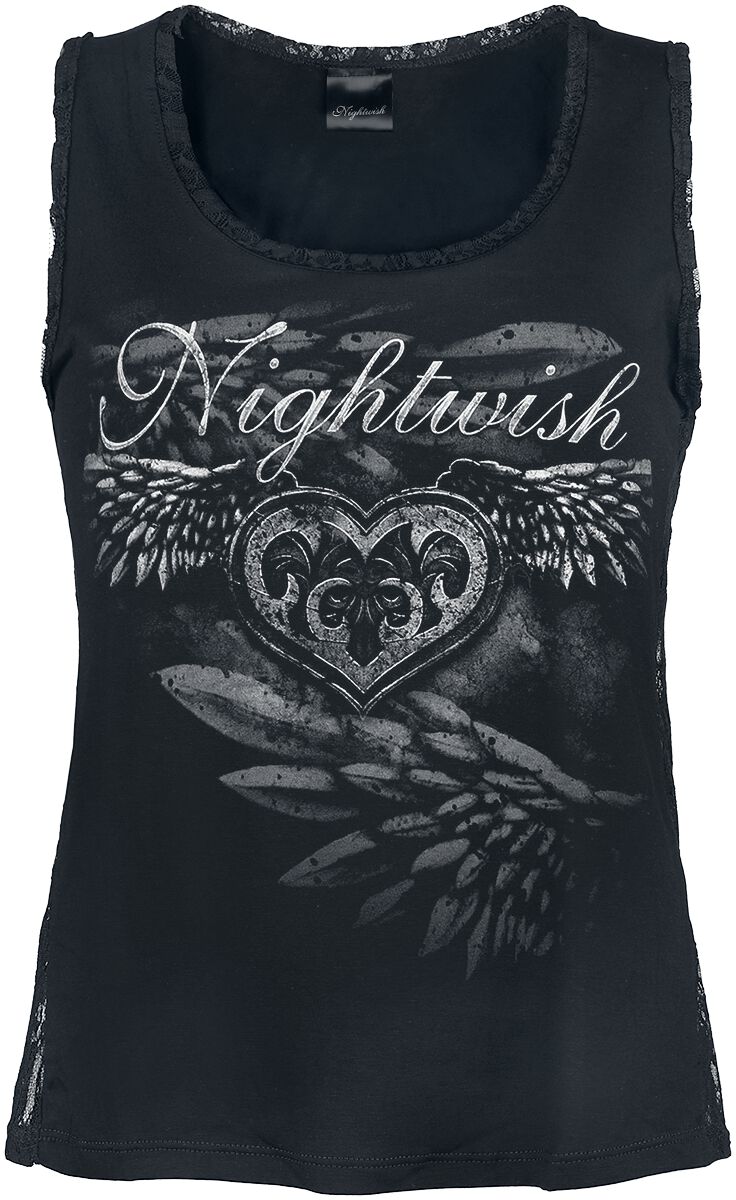 Nightwish - Gothic Tank-Top - Stone Angel - S bis XXL - für Damen - Größe L - schwarz  - EMP exklusives Merchandise! von Nightwish