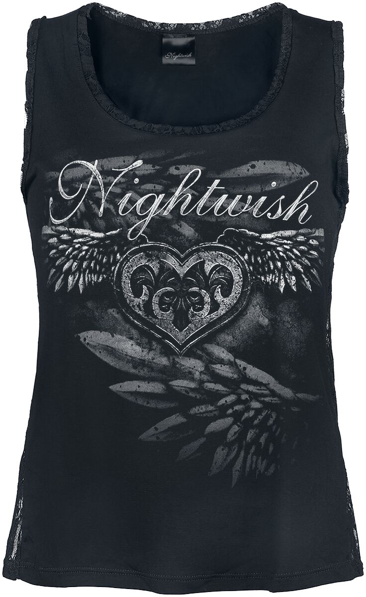 Nightwish - Gothic Tank-Top - Stone Angel - S bis XXL - für Damen - Größe XXL - schwarz  - EMP exklusives Merchandise! von Nightwish