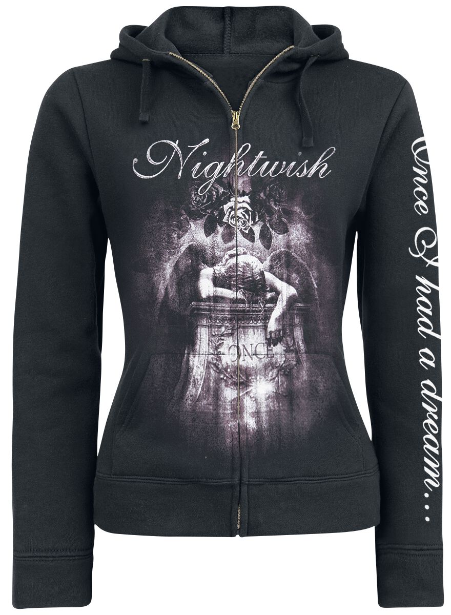 Nightwish Kapuzenjacke - Once - 10th Anniversary - M bis XL - für Damen - Größe L - schwarz  - Lizenziertes Merchandise! von Nightwish