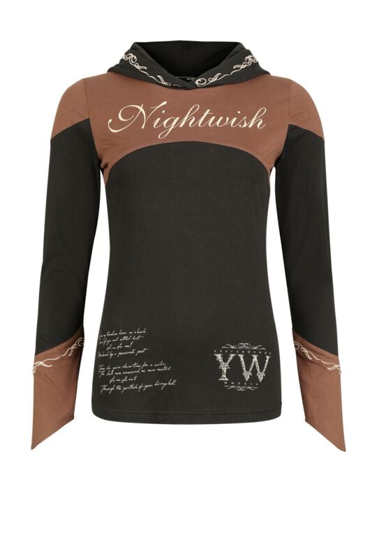Nightwish Langarmshirt - EMP Signature Collection - S bis 3XL - für Damen - Größe L - schwarz/braun  - Lizenziertes Merchandise! von Nightwish