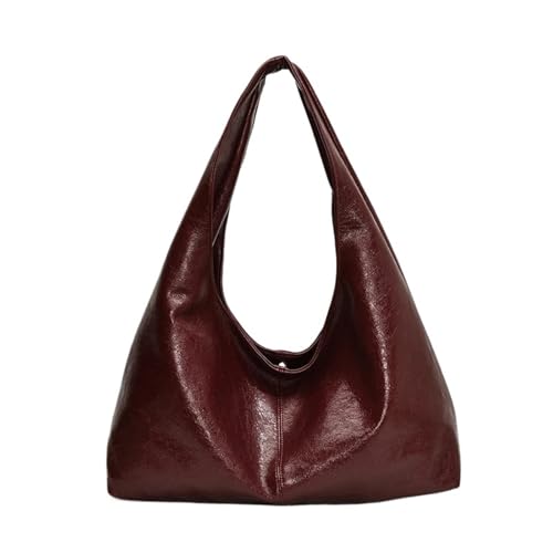 NihaoWXM Groß Lederhandtasche Schultertasche Design Große PU Leder Unterarm Taschen Dame Winter Schulter Tasche for Frauen Handtaschen Und Geldbörsen(Color 3) von NihaoWXM