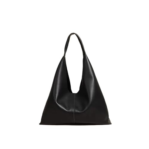 NihaoWXM Groß Lederhandtasche Schultertasche Leder Damen Einfache Casual Totes Große Weiche Lederhandtasche Pendeln Schultertasche(Color 3) von NihaoWXM