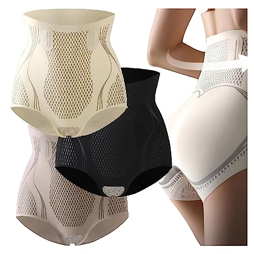 2023 New Ice Silk Ion Fiber Repair Shaping Device,IonSilk Sculpt+ Ice Silk Ion Shaping Shorts,Shapermov Ion Shaping Shorts Tourmaline Fabric,Unique Fiber Restoration Shaper for Women (M, Mixed 3Pcs) von Nihexo