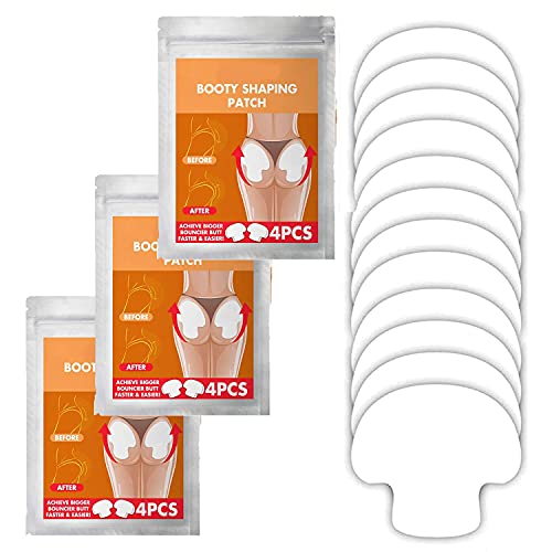 Butt-Lift Shaping Patch Set, Booty Lift Pro Shaping Patch Set, Anti-Wrinkle Buttock Lifting, Tightening Shaping Body Shaper Sticker Quickly Strengthen Butt (3Set, 4Pcs/set) von Nihexo