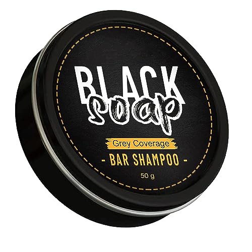 Grey Gone Soap, Grey Gone Shampoo, Spartan Gray Hair Reverse Bar, Soap Cover Grey Coverage Bar Shampoo, Dark Shampoo Bar for Grey Hair for Men Women (1 Pcs) von Nihexo