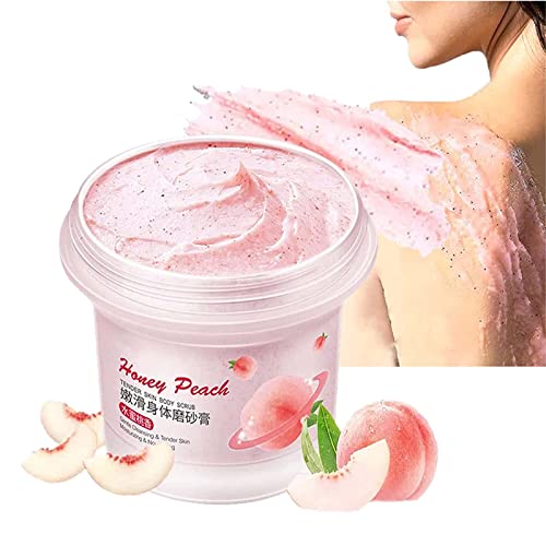 Peach Smooth & Tight Body Scrub, Exfoliating Body Scrub, Organic Body Scrubs for Women Exfoliation, Peach Clear Body Scrub, Exfoliate Brightening Organic Body Scrub (1 Pcs) von Nihexo