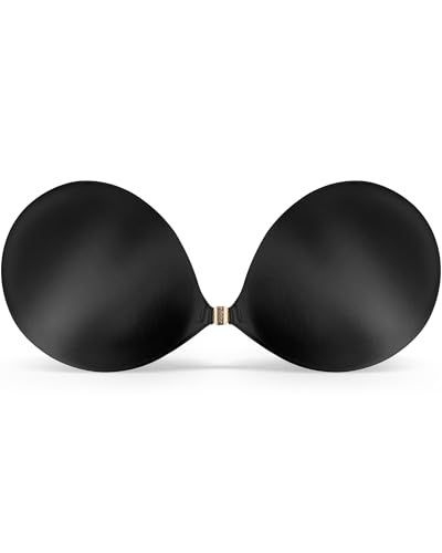 Niidor 2025 Neueste Sticky BH trägerlos selbstklebend unsichtbar Push-up Silikon BH mit Magnetverschluss für Frauen rückenfreies Kleid von Niidor