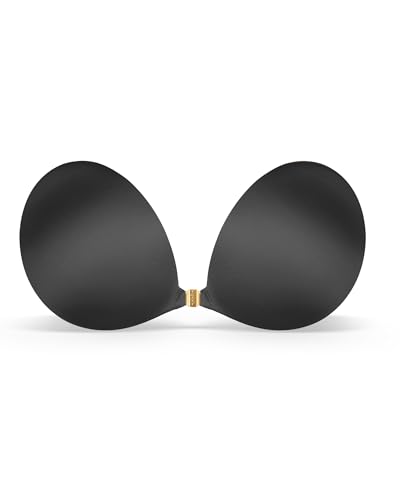 Niidor Neueste Klebe BH Magnetverschluss Trägerloser Sticky Bra zum Kleben Rückenfreier Push up Silikon BH für Frauen Damen rückenfreies Kleid von Niidor