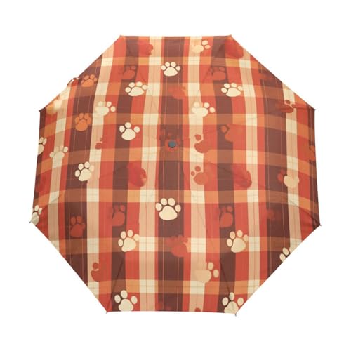 Karomuster, Kariert, Pfoten Beige, Regenschirm Taschenschirm Kinder Jungen Mädchen UV-Schutz Auf-Zu Automatik Umbrella Verstärkt Winddichte Zusammenklappbar Karomuster, Kariert, Pfoten Beige, Regenschirm Taschenschirm Kinder Jungen Mädchen UV-Schutz Auf-Zu Automatik Umbrella Verstärkt Winddichte Zusammenklappbar von Niigeu