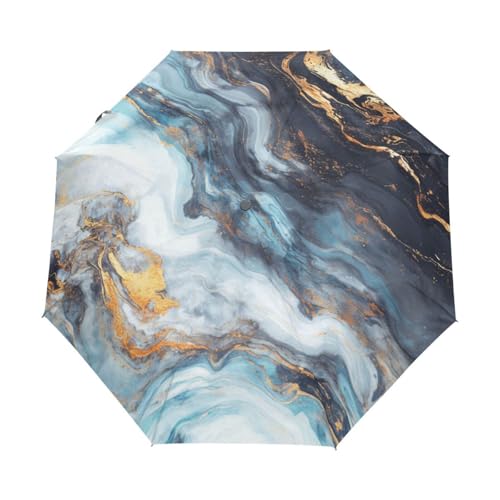 Wirbelnde Marmorkratzer, Abbildung Regenschirm Taschenschirm Kinder Jungen Mädchen UV-Schutz Auf-Zu Automatik Umbrella Verstärkt Winddichte Zusammenklappbar von Niigeu
