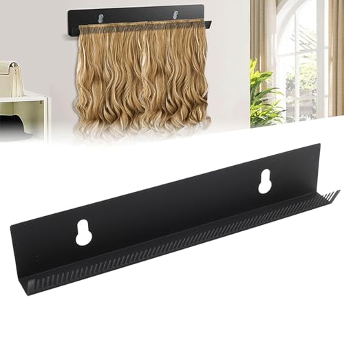 Niiyen Haarverlängerung Halter Schuss Rack Edelstahl Haarverlängerung Organizer Schleifstyling -Werkzeug mit Klebstoffsaugbechern zum Waschen des Trocknens von Niiyen