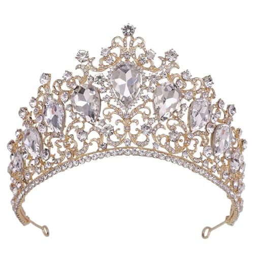 Brautkrone, Tiara, Strass, Kopfschmuck für Braut, Stirnband, Haar, Damen, Hochzeitskleid, Zubehör 2 Brautkrone, Tiara, Strass, Kopfschmuck für Braut, Stirnband, Haar, Damen, Hochzeitskleid, Zubehör 2 von Niiyyjj
