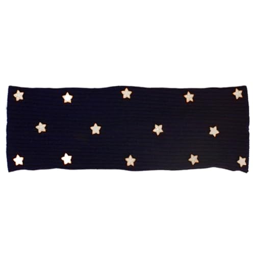 Damen-Haarbänder mit Sternen, lässig, einfarbig, gerippt, Baumwolle, Stretch, Haarschmuck, marineblau, 2 von Niiyyjj
