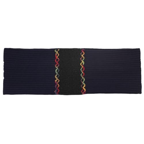 Einfarbiges elastisches Haarband für Damen, weiches Gurtband, Kopfbedeckung, einfarbig, Turban, Schwarz, Marineblau von Niiyyjj