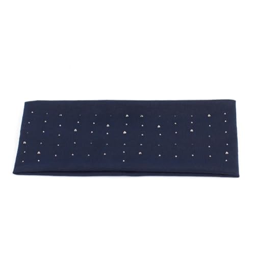 Elastisches Haarband für Damen, Strass, Sommer, lässig, einfarbig, flach, Marineblau von Niiyyjj