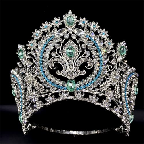 Festzugskrone für Damen, verstellbares Strass-Stirnband, Tiara, Wettbewerb, Kopfschmuck, Haarschmuck, Blau6 Festzugskrone für Damen, verstellbares Strass-Stirnband, Tiara, Wettbewerb, Kopfschmuck, Haarschmuck, Blau6 von Niiyyjj