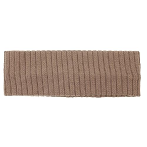 Niiyyjj 1152 Haarband für Damen, gestreift, geknotet, elastisch, für Mädchen, solide, gestrickt, Haarband, Braun von Niiyyjj