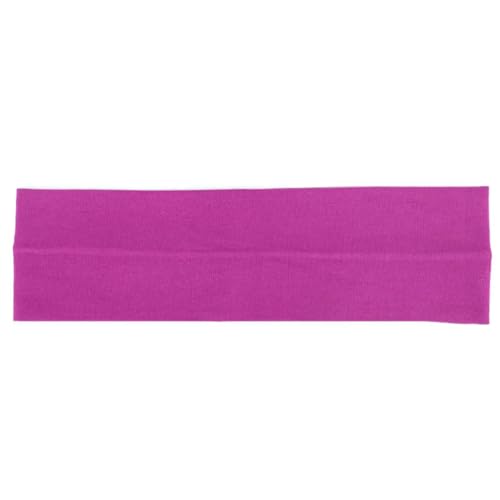 Niiyyjj Breites Haarband für Damen, einfarbig, flach, für Mädchen, Sommer, elastisch, elastisch, Rosa von Niiyyjj